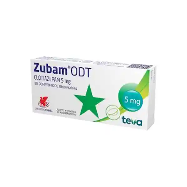 Zubam Odt 5 Mg X 30 Comprimidos Dispersables