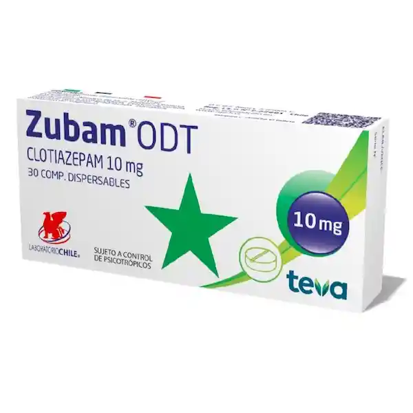 Zubam Odt 10 Mg X 30 Comprimidos