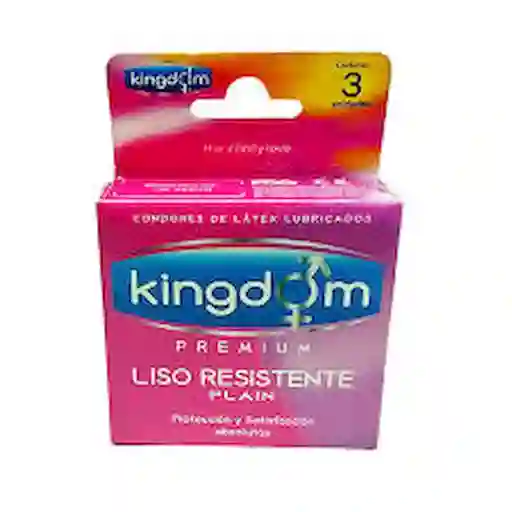Kingdom Premium Liso Resistente X 3 Unidades