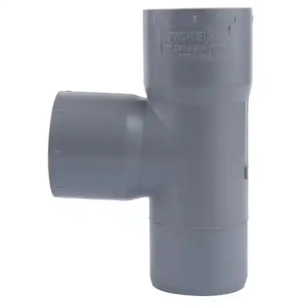 Hoffens Tee Pvc Sanitario Gris 50 x 50 mm