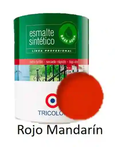 Tricolor Esmalte Sintético Base Agua Rojo Mandarín 945 mL