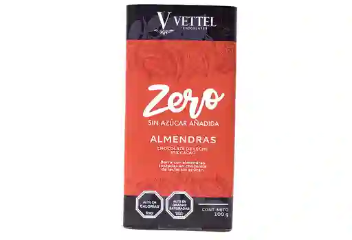 Barra Chocolate Zero Trozos Almendras