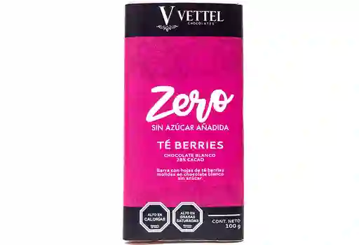 Barra Chocolate Blanco Zero Té Berries