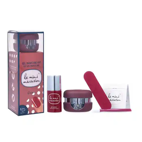 Le Mini Macaron Kit Manicure Esmaltado Gel (Cassis)