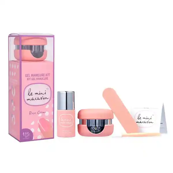 Le Mini Macaron Kit Manicure Esmaltado Gel (Rose Creme)