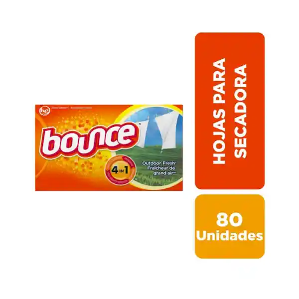 Bounce Toalla Suavizantes Outdoor Fresh