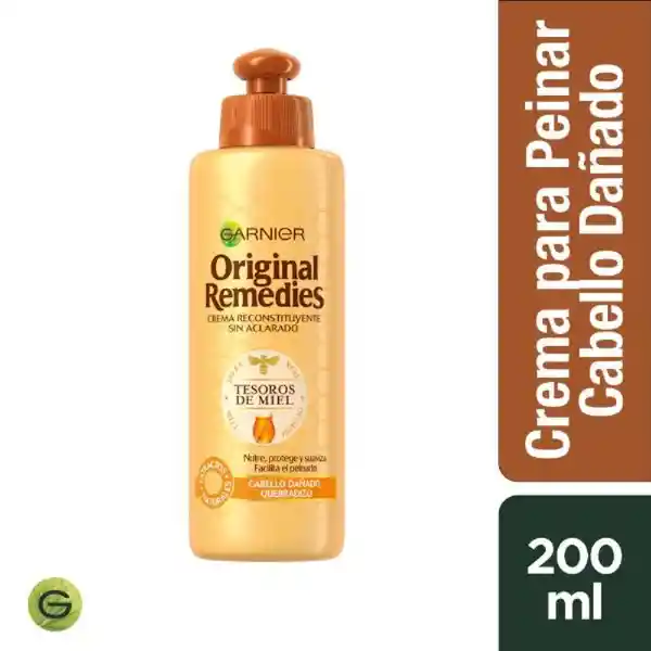 Original Remedies Crema Para Peinar Tesoros Miel