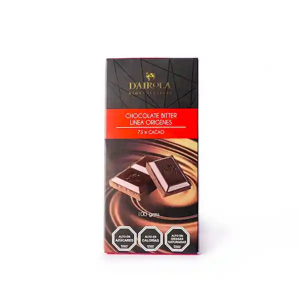 Barra de Chocolate Bitter 73% Cacao Premium