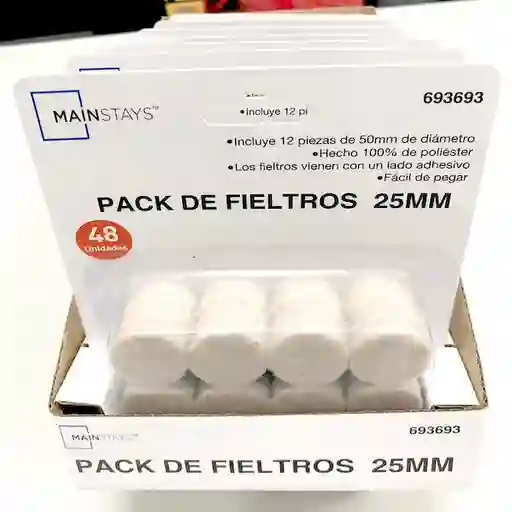 Mainstays Pack de Fieltros 25 mm