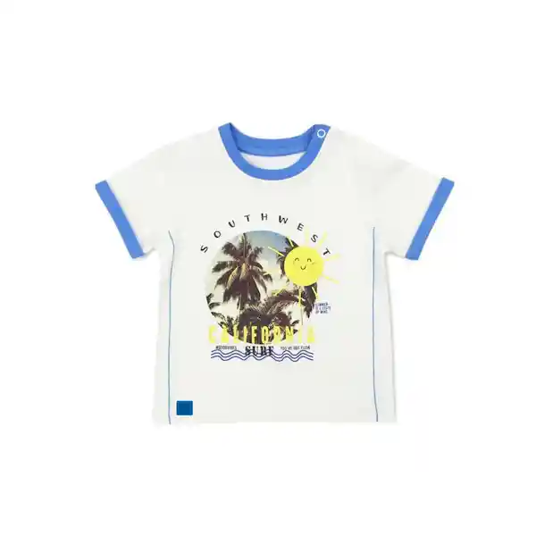 Ficcus Polera Bebé Niño Sunny Days Talla 6/12 M