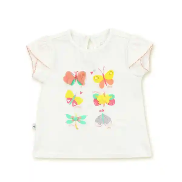 Ficcus Polera Bebé Niña Be Yourself Talla 6/12 M