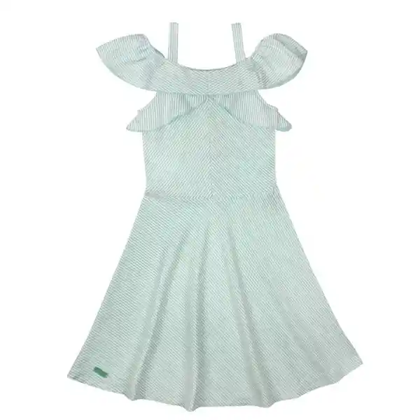 Ficcus Vestido Jr Niña Listado Be Yourself Talla 10