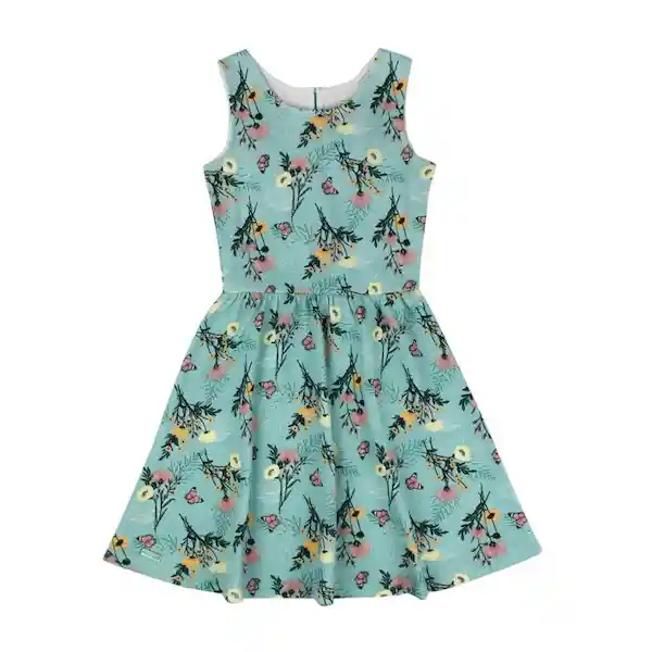 Ficcus Vestido Jr Niña Estampado Be Yourself Talla 10