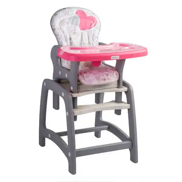 Bebesit Silla de Comer Escritorio Kinder Rosado