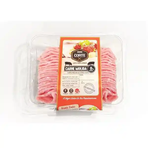 Buen Corte El Carne Molida Cerdo 8 % Materia Grasa