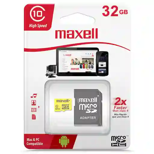 Maxell Tarjeta de Memoria Micro Sd 32 Gb