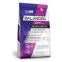 Balanced Alimento Para Perro Puppy Small 3 Kg