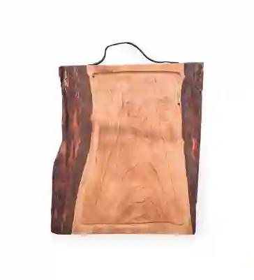 Rupestre Tabla de Madera Para Cortar Mango Cuero 45 cm