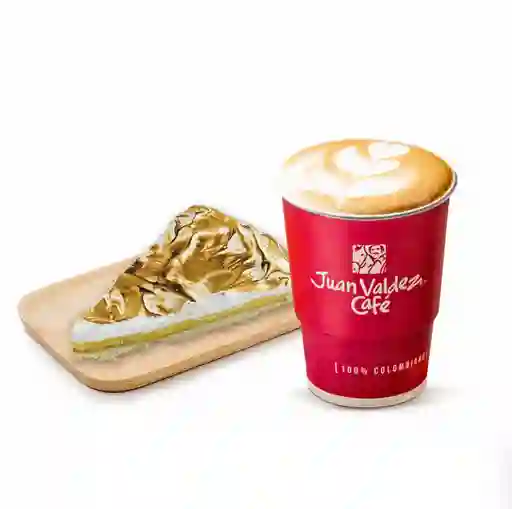 Cappuccino Mediano y Pie de Limón