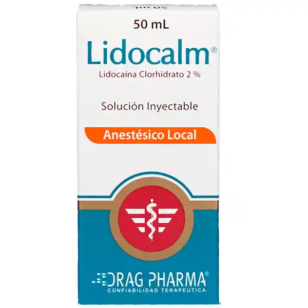 Lidocalm Anestésico Local Inyectable 50 mL