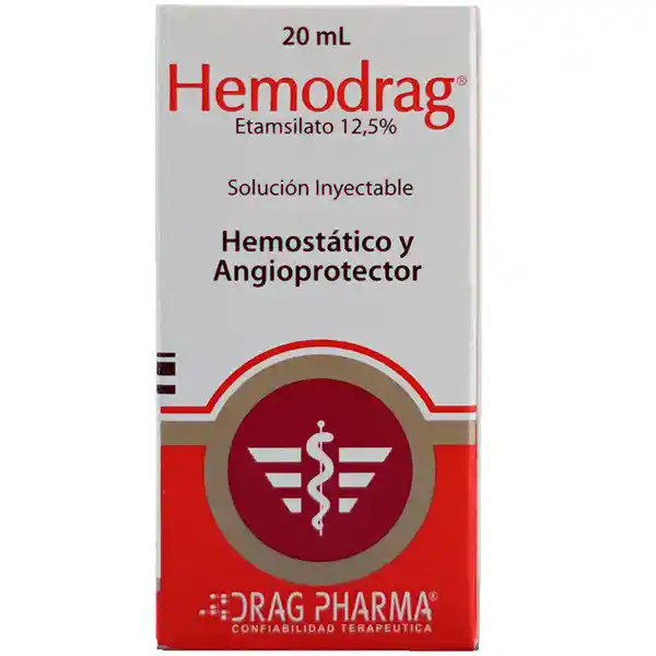 Hemodrag Hemostático y Angioprotector Inyectable 20 mL