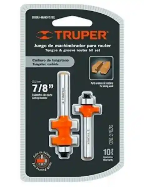 Truper Fresa Para Ensamble Madera 7/8'' / 22.2 mm