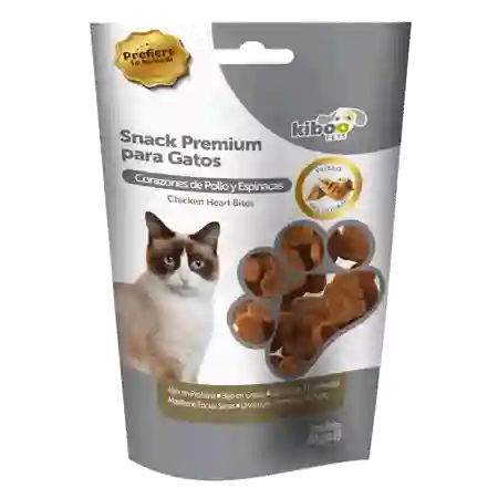 Kiboo Pets Snack Gato Premium Corazã³N Pollo Y Espinaca