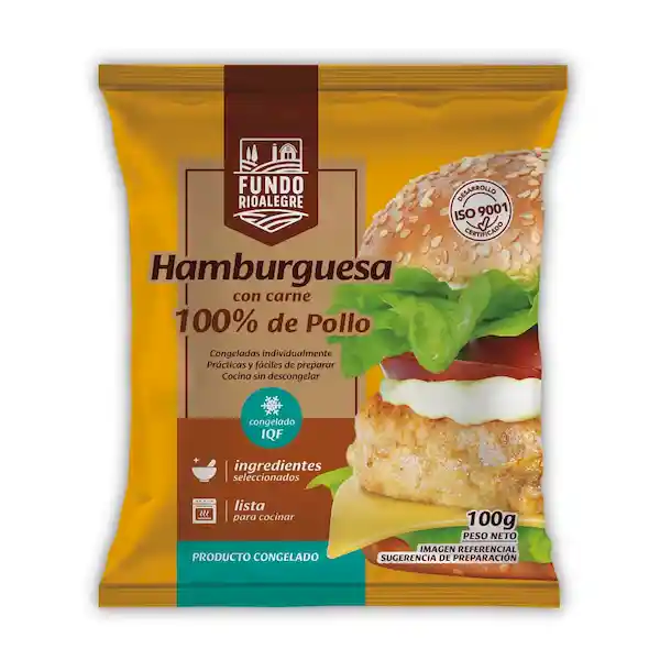 Fundo Rio Alegre Hamburguesa Pollo