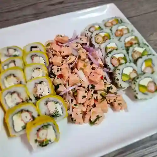 Dos Rolls + Ceviche