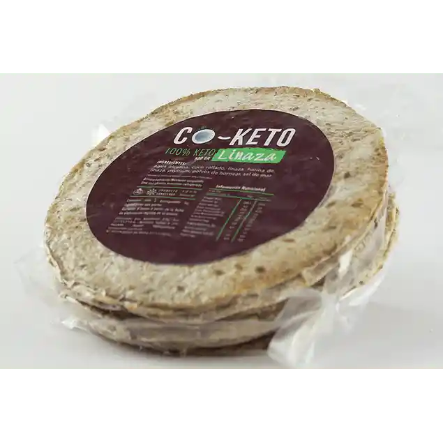 Tortilla co-keto linaza 10 unidades