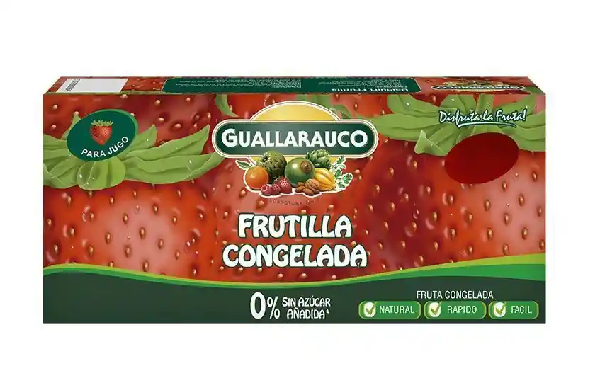 Fruta congelada frutilla