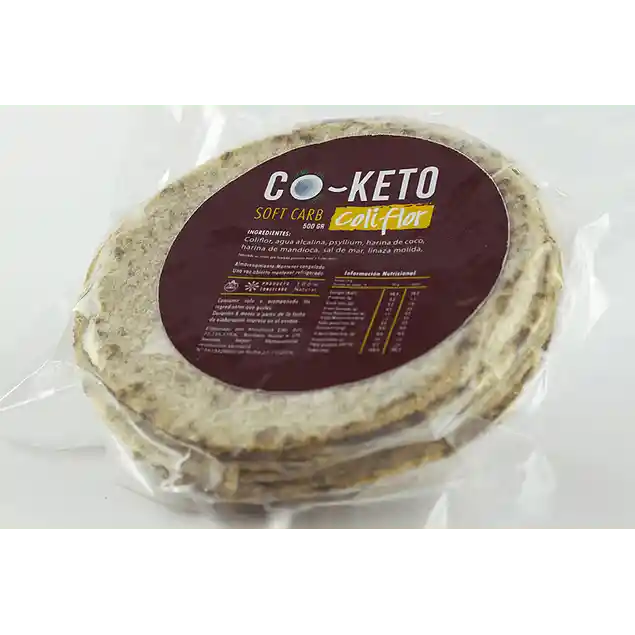 Tortilla co-keto coliflor 10 unidades