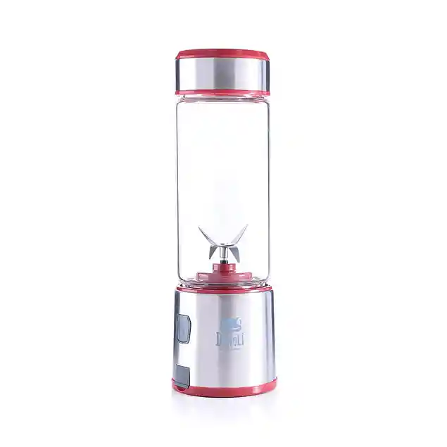 Licuadora personal porátil vaso de vidrio (roja motor 125w - vas