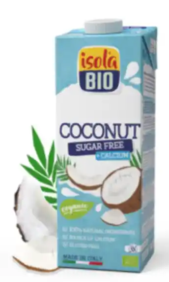 Leche de coco orgánica sin azúcar keto 1 lt