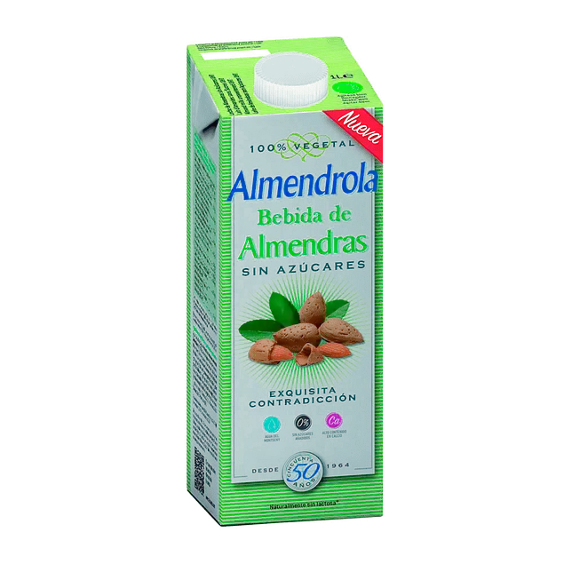 Leche vegetal avena almendra 1lt orgánico almendrola