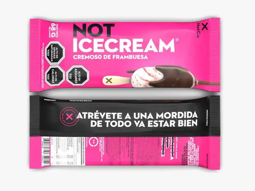 Not Ice Cream Cremoso De Frambuesa