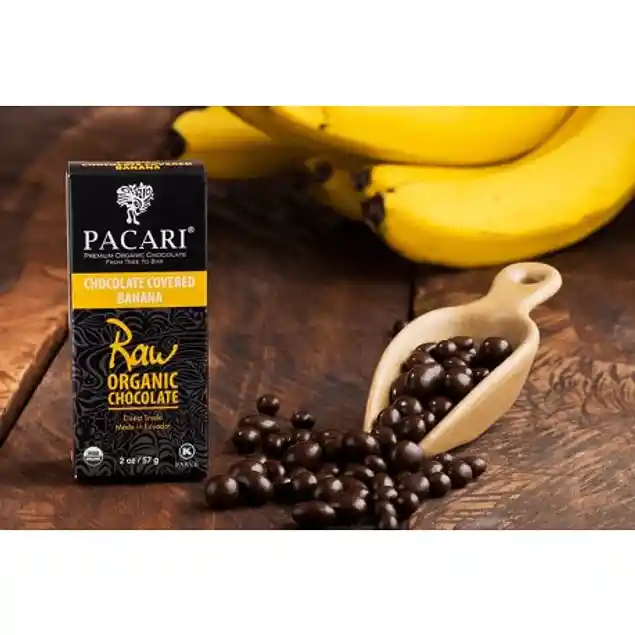 Pacari Banana Cubierta De Chocolate 57Gr Orgánico