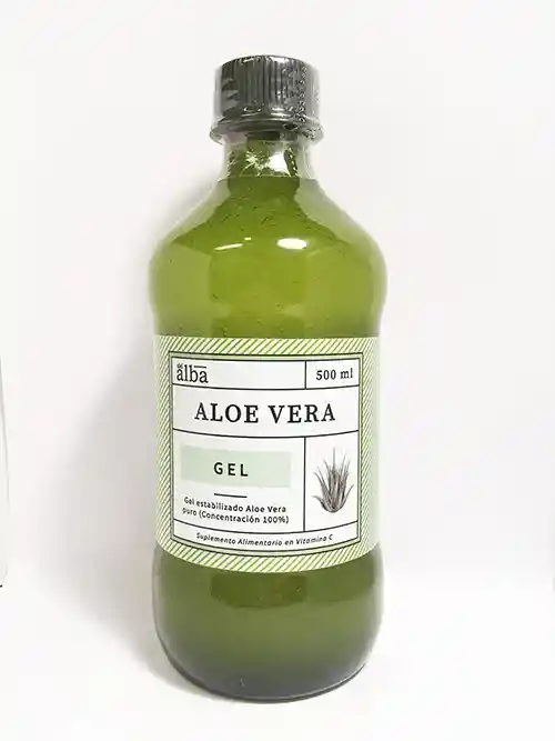 Aloe vera gel 500 ml 100% natural - vegano - sin gluten