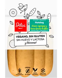 Dilici Pan Hot Dog Vegano Sin Gluten