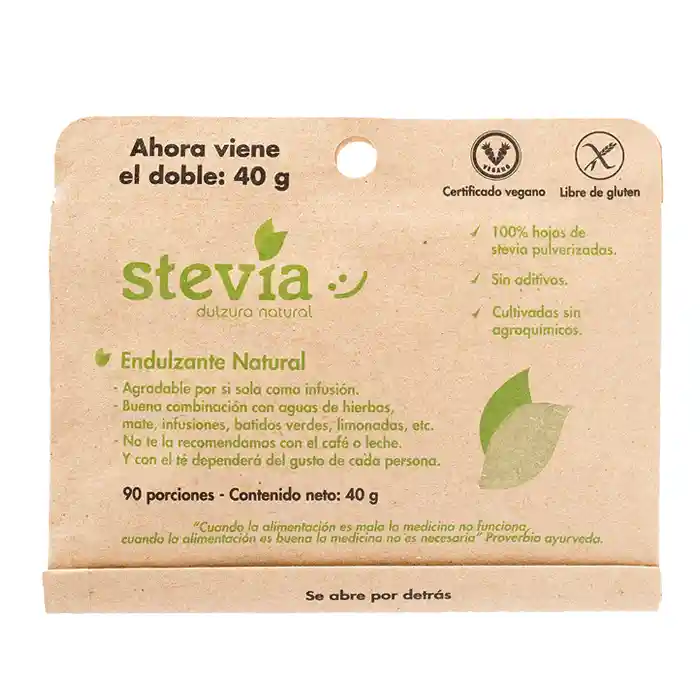 Stevia hoja 40 grs.