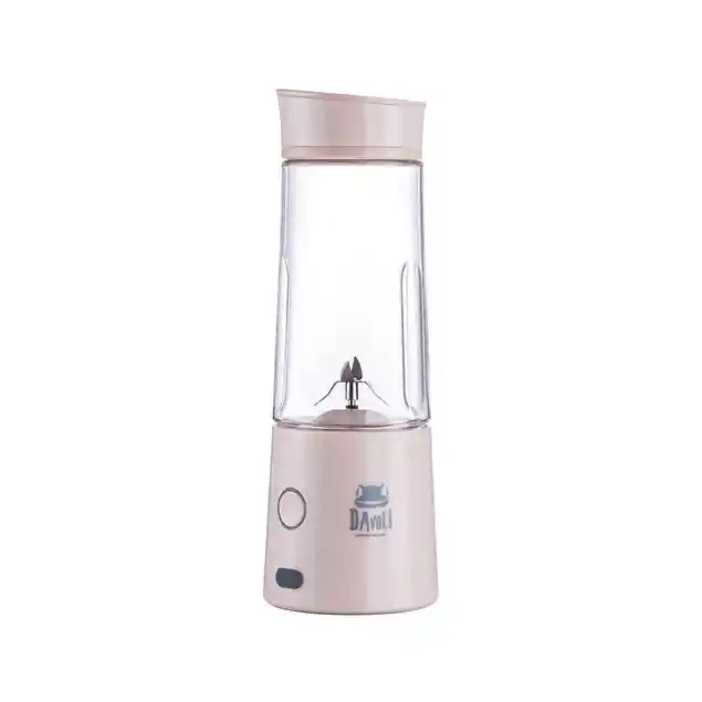 Licuadora personal portátil vaso de tritán 400cc(rosada 125w- 4c