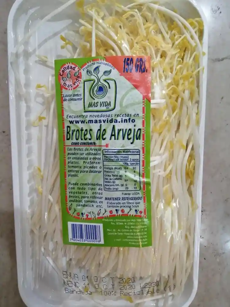 Brotes de arverjas