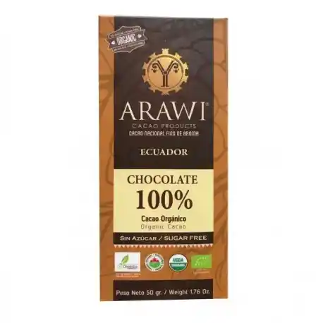 Barra chocolate organico 100%