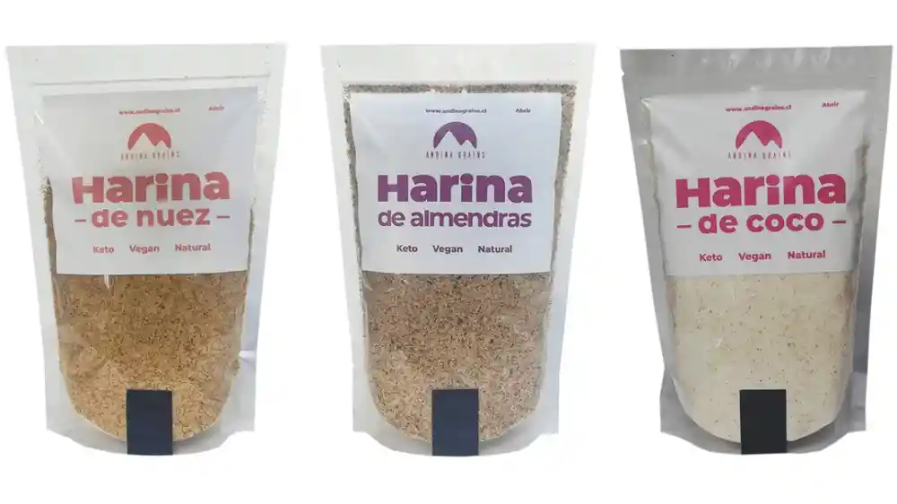 pack keto harina de almendra + harinA De Coco + harina de nuez