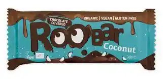 Barra vegana con coco sin gluten organica y bañada en chocolat