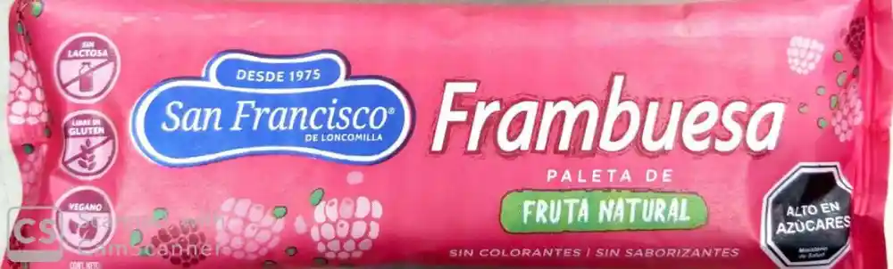 San Francisco Paleta Frambuesa