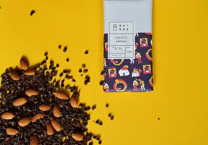 Almendras Barra Chocolate 70% Cacao