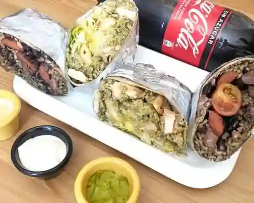 Promo Burrito 1 y Bebida 1.5 Lts