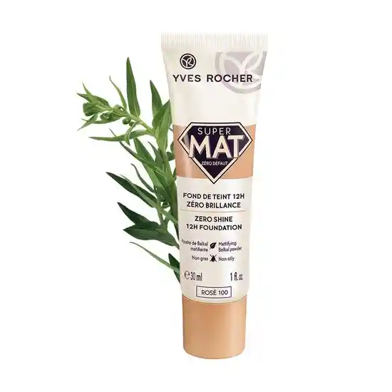 Yves Rocher Base Súper Mate Rosé 100 30 mL