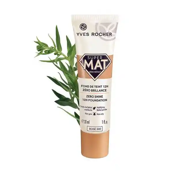 Yves Rocher Base Súper Mate Rosé 300 30 mL